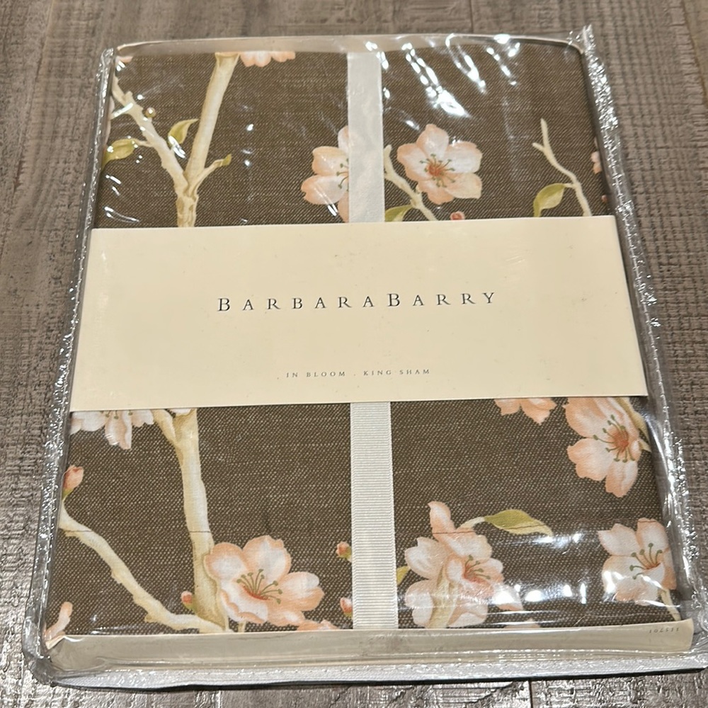 BARBARA BARRY • IN BLOOM• KING SHAM• SET OF 2